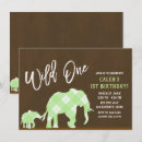 Search for elephant birthday invitations Jungle