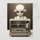 Search for space man postcards Alien