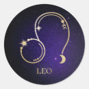 Search for leo zodiac stickers Gold