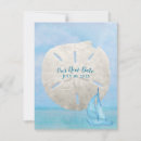 Search for sea shells save the dates Nautical