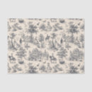 Search for blue toile tissue paper French country