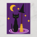 Search for witch cat postcards Kitty