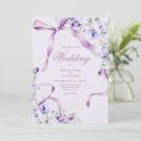 Search for purple ribbon invitations Elegant