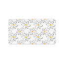 Search for yellow daisy return address labels White