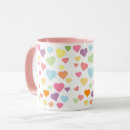 Search for colorful hearts mugs Pink