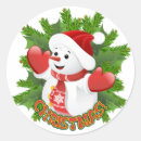 Search for round snowman stickers Ice