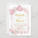 Search for floral girl birthday invitations Baby girl