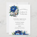 Search for royal blue silver bridal shower invitations For her