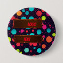 Search for polka dots badges Round