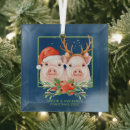 Search for pig christmas tree decorations Santa