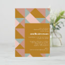 Search for gold geometric invitations Boho