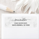 Search for white grey marble return address labels Stylish