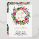 Search for hibiscus flower bridal shower invitations Bride
