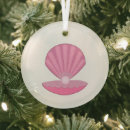 Search for seashells christmas tree decorations Pink
