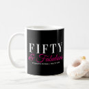 Search for fifty and fabulous mugs Hot pink