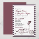 Search for bicycle wedding invitations Tandem