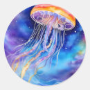 Search for jellyfish stickers Blue