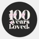 Search for 100 years stickers Centennial celebration