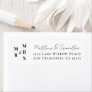 Search for wife return address labels Newlywed