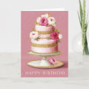 Search for pink cake birthday cards Floral