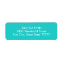 Search for teal bird return address labels Turquoise