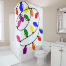 Search for christmas lights shower curtains Blue