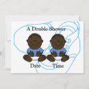 Search for african american twins baby shower invitations For her