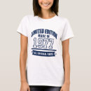 Search for limited edition 1977 tshirts Made
