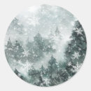 Search for snowy mountains stickers Forest