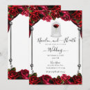 Search for red and silver wedding invitations Roses