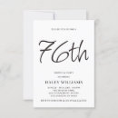 Search for 76th birthday invitations Elegant