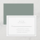 Search for minimalist wedding rsvp cards Sage green