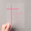 Search for cross confirmation invitations Pink