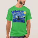 Search for starry night cat tshirts Kitty