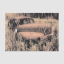 Search for vintage car tissue paper Decoupage
