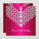 Search for white diamond birthday invitations Party