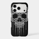 Search for dark skull iphone cases White