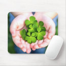 Search for 4 leaf clover mousepads Irish