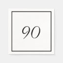 Search for 90th birthday napkins Black and white