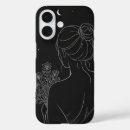 Search for black line art iphone cases Cute