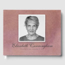 Search for memorial guest books Pink
