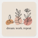 Search for career square stickers Small business owner