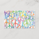 Search for peaceful business cards Blue