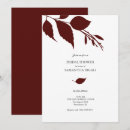 Search for thanksgiving bridal shower invitations Burgundy