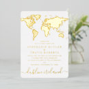 Search for abroad wedding invitations World map