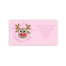 Search for nose return address labels Rudolph