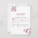 Search for fall wedding rsvp cards Burgundy