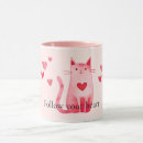 Search for heart cats mugs For her