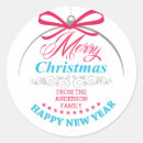 Search for ornament tag stickers Merry