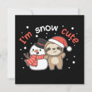Search for sloth christmas invitations Winter